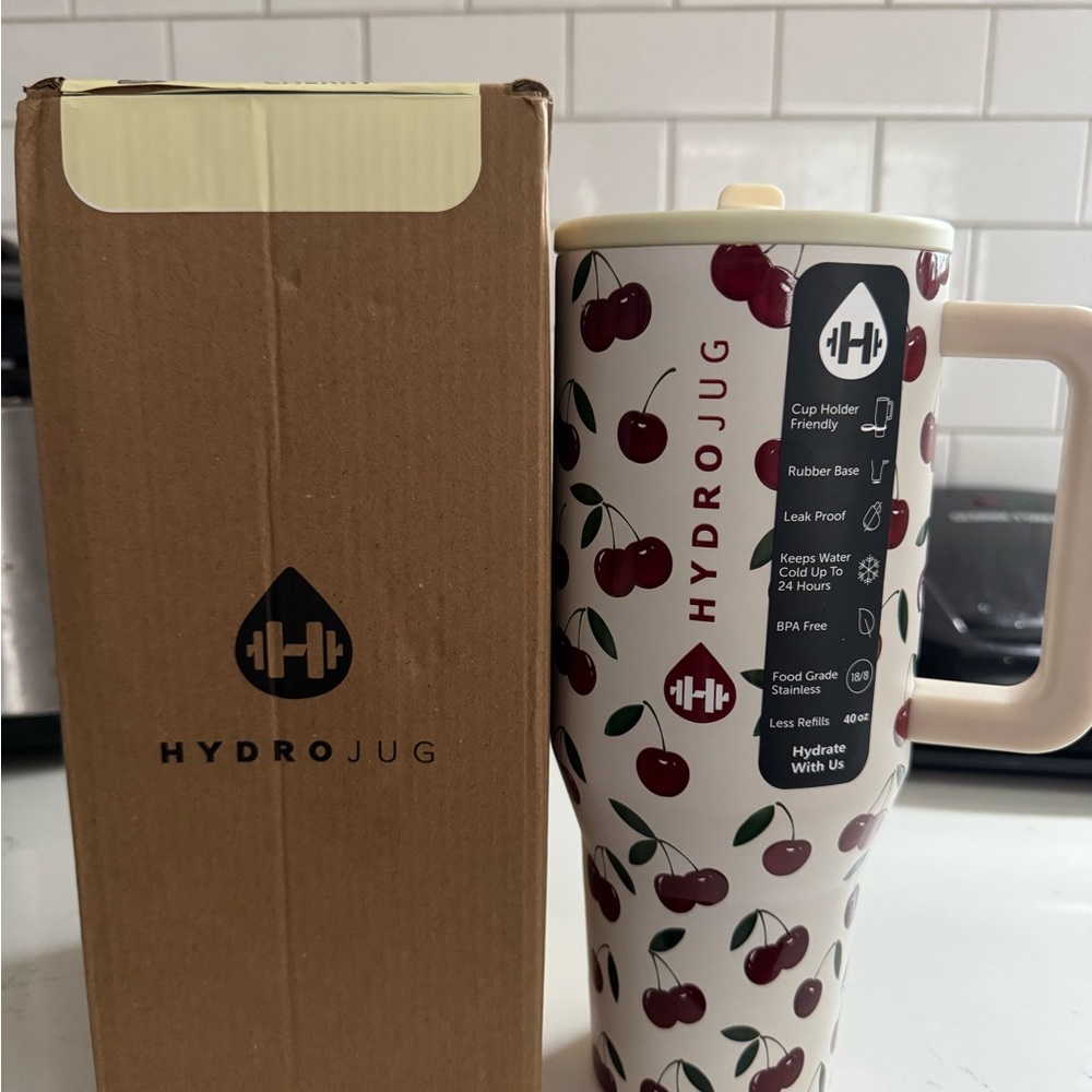 HydroJug Cherry Patterned Bottle